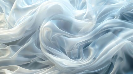 Obraz premium Sheer Fabric Flows Gracefully With Abstract Background