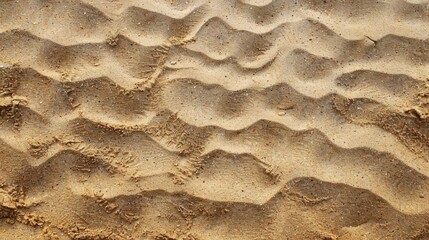 Flat sand on a beach textured backdrop