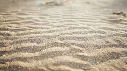 Flat sand on a beach textured backdrop