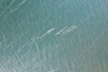 Beautiful blue background. Aerial view from water structure. Pattern.