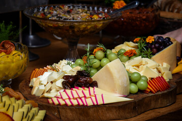 cheese and fruits, cheese and wine, event buffet, night party buffet, party buffet, dinner in the garden, evening dinner, thanksgiving day, thanksgiving, thanksgiving meal, haute cuisine	