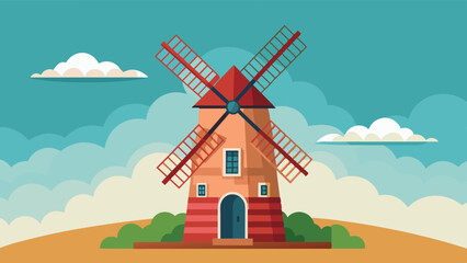 windmill in the countryside