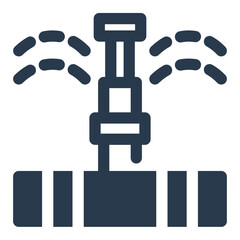 Efficient Irrigation Systems Vector Icon Illustration