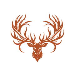 Fototapeta premium deer vector head