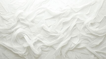 Fototapeta premium White Fabric Flows and Creates an Abstract Background