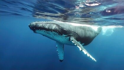 Naklejka premium Humpback Whale