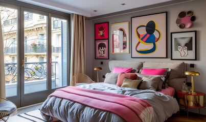 Eclectic bedroom interior design