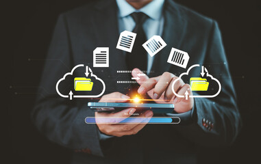 Cloud backup data download management, Exchange file copy, DMS loading. Data transfer technology...