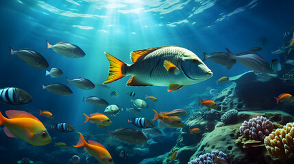 Fototapeta premium fish in the sea