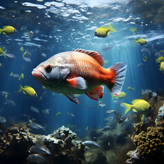 Fototapeta premium fish in the sea