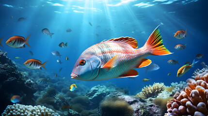 Fototapeta premium fish in the sea