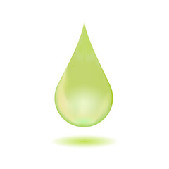 Green realistic oil drop
