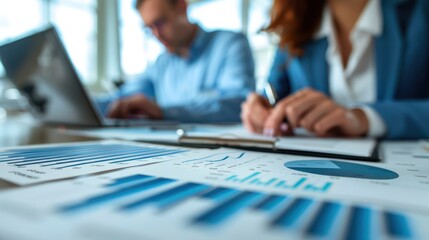 small business professionals meeting with financiers and investors