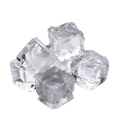 ice cubes isolated on white