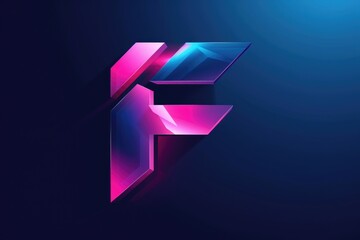 A collection of geometric shapes forming the letter F, a creative and unique design