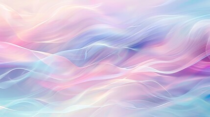 Obraz premium An abstract background with soft, flowing gradients of pastel colors, creating a calm and soothing effect