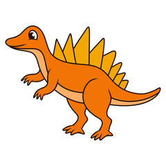 stegosaurus illustration. dinosaur animal