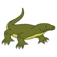 komodo dragon animal cartoon