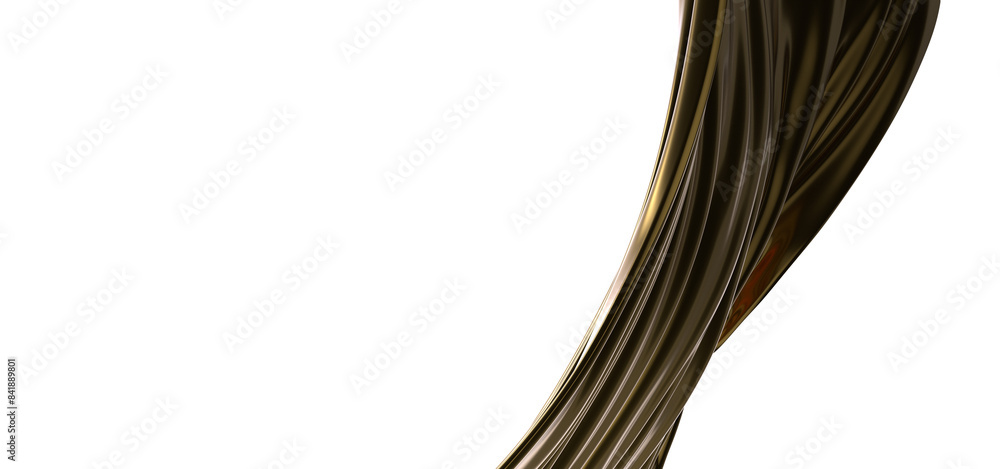 Poster 3d render of gold cloth abstract background
