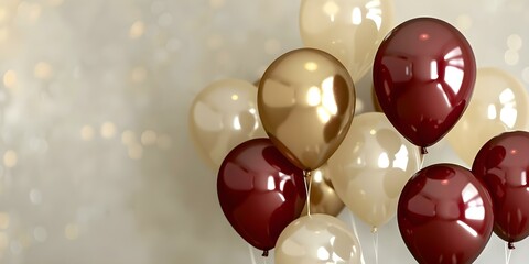 Gold and red balloon backdrop suitable for various celebrations and events. Concept Celebrations, Events, Balloon Art, Red and Gold Theme
