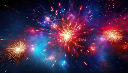 Fototapeta premium fireworks in the night sky