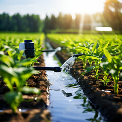 smart irrigation systems in agriculture optimize water use enhancing crop growth and sustainabilit generate ai,