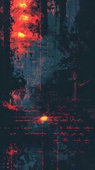 Obraz premium abstract pixel art background 