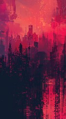 abstract pixel art background 