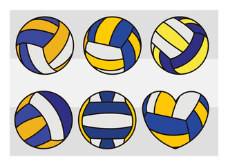 Volleyball SVG Clipart Bundle, Volleyball Silhouette, Sports Svg, Fire Volleyball Clipart, Ball Svg, Volleyball Png, Volleyball Svg Images, Cut Files