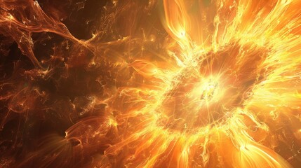 Obraz premium A visually stunning animated sequence of a cosmic explosion, perfect for scifi and fantasy themes. It features detailed imagery with captivating visual effects and dynamic motion