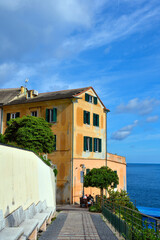 glimpse of Bogliasco Genoa Liguria Italy