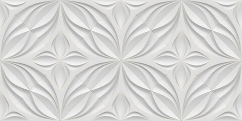Elegant 3D wallpaper featuring a subtle heart flower design