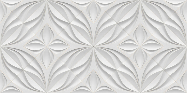 Elegant 3D wallpaper featuring a subtle heart flower design