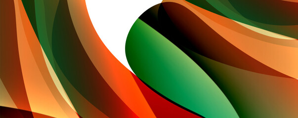 Wave lines and dynamic geometric design. Vector Illustration For Wallpaper, Banner, Background, Card, Book Illustration, landing page