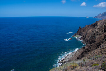 The sea view on the north coast of Tenerife