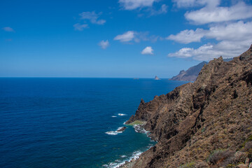 The sea view on the north coast of Tenerife