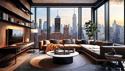 Fototapeta premium modern living room