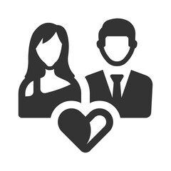 Romantic couple Icon