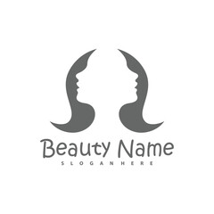 Vector logo design for beauty salon, hair salon, cosmetic