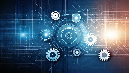 Obraz premium abstract technology background