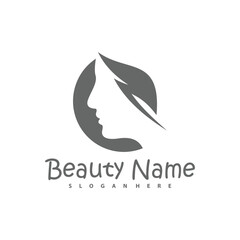 Vector logo design for beauty salon, hair salon, cosmetic