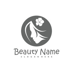 Vector logo design for beauty salon, hair salon, cosmetic