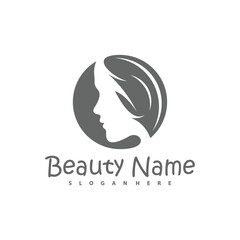 Vector logo design for beauty salon, hair salon, cosmetic