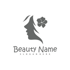 Vector logo design for beauty salon, hair salon, cosmetic