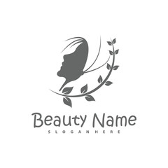 Vector logo design for beauty salon, hair salon, cosmetic