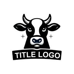 Cow head logo design.eps