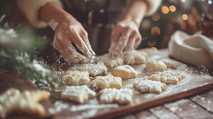 Christmas cookies, Christmas dessert, winter decoration