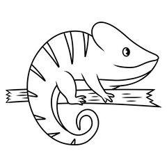 chameleon icon illustration