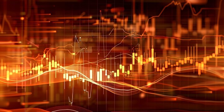 Analysis of stock market candlestick chart indicating bullish and bearish trader behavior. Concept Bullish Trends, Bearish Signals, Candlestick Analysis, Stock Market Behavior, Trading Strategy