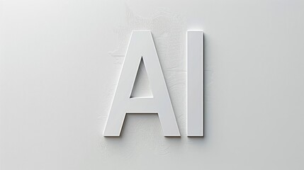 Artificial Intelligence symbol created in Serif Typography.